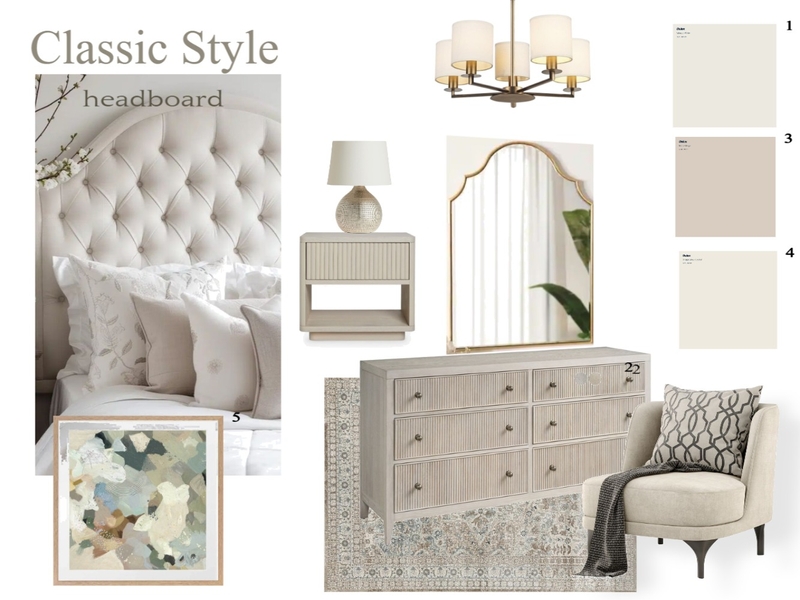 classic bedroom Mood Board by dalia essam on Style Sourcebook