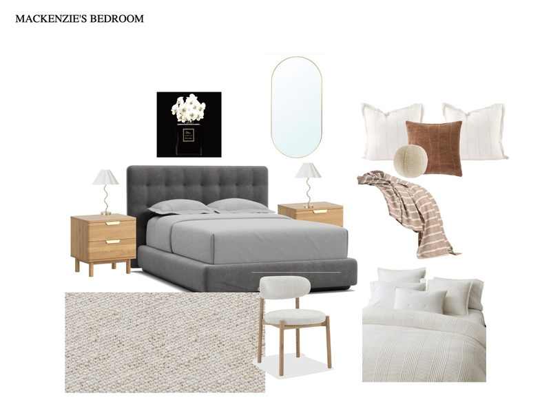 Mackenzie's Bedroom Mood Board by Chloe Interiors on Style Sourcebook