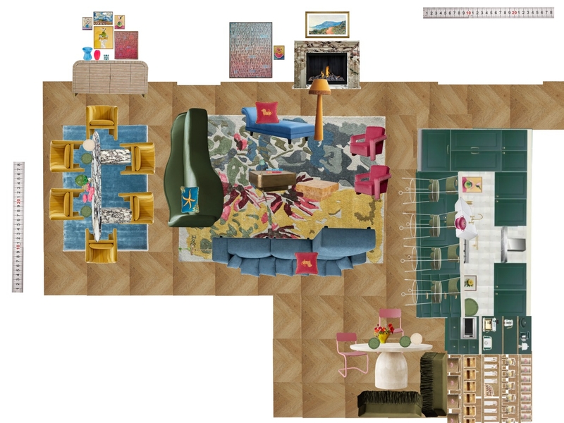 Great Room Space Planning Scale Mood Board by dl2407 on Style Sourcebook