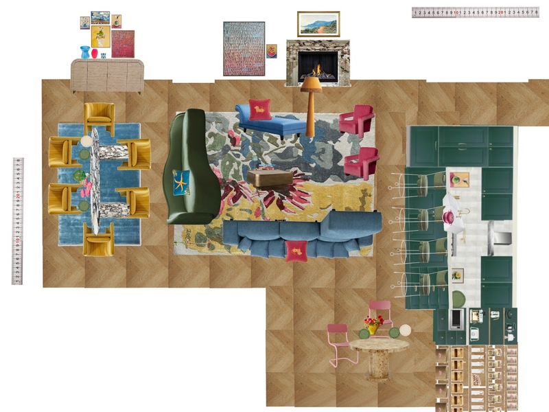 Great Room Space Planning Scale Mood Board by dl2407 on Style Sourcebook