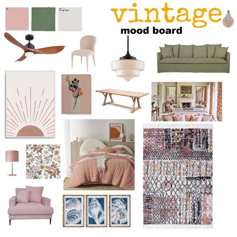 vintage Mood Board by sina_hpz on Style Sourcebook