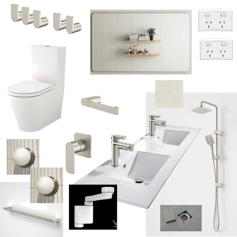 8 Minter Place, Nicholls Master Ensuite Fixtures & Fittings Mood Board by TAP & TILE on Style Sourcebook