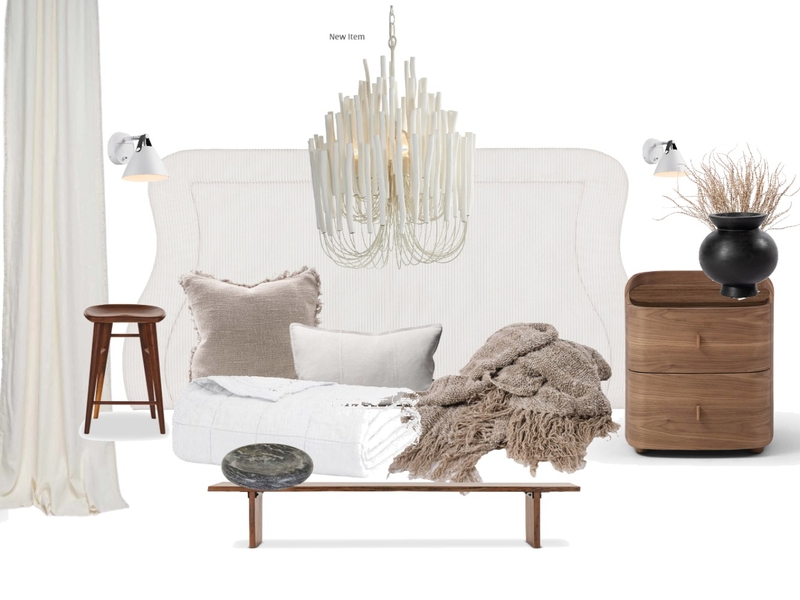 Mya Bedroom - Walnut Furniture Mood Board by lozchipp on Style Sourcebook