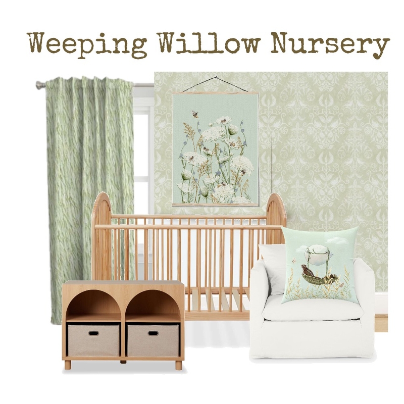 Weeping Willow Tree Nursery Mood Board by At the Cottage by Megan Martin on Style Sourcebook