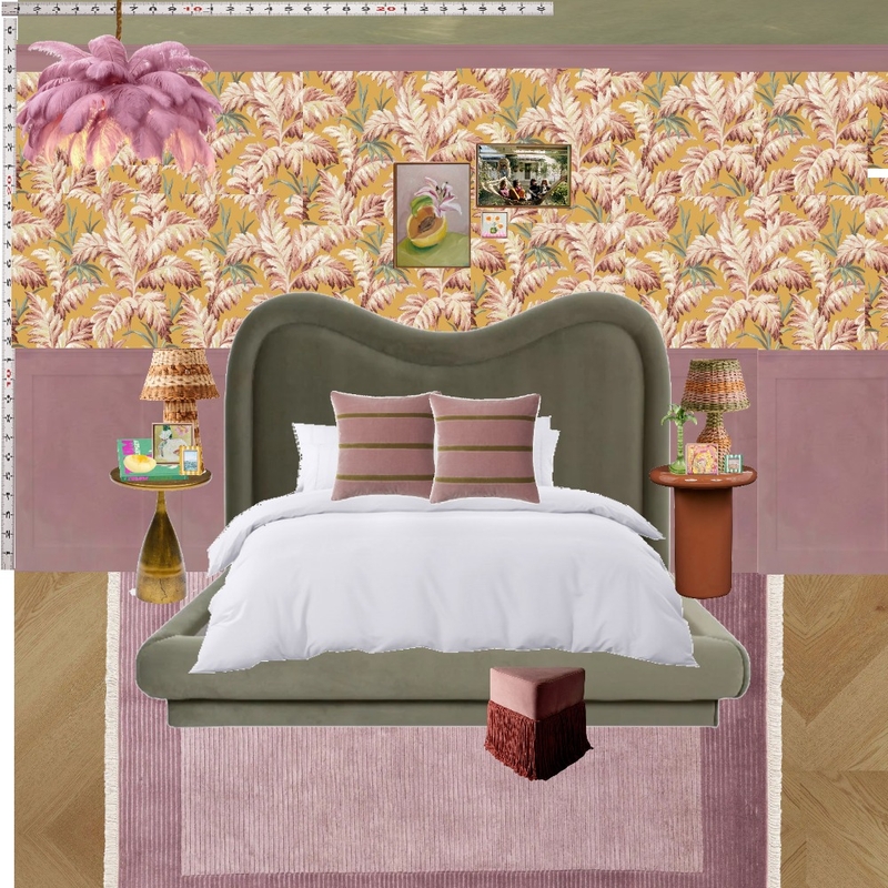 Old Hollywood Bedroom Wall Mood Board by dl2407 on Style Sourcebook