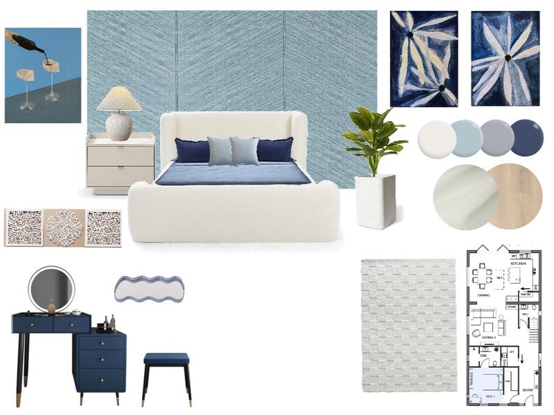 Bedroom Sample Board Mood Board by Riya G on Style Sourcebook