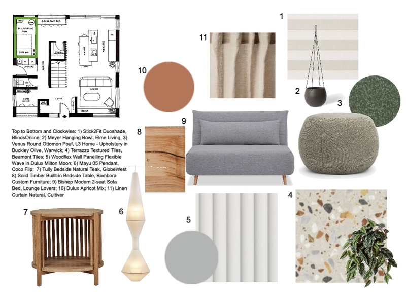 Multipurpose Room Sample Board Mood Board by Prissilla Rademakers on Style Sourcebook