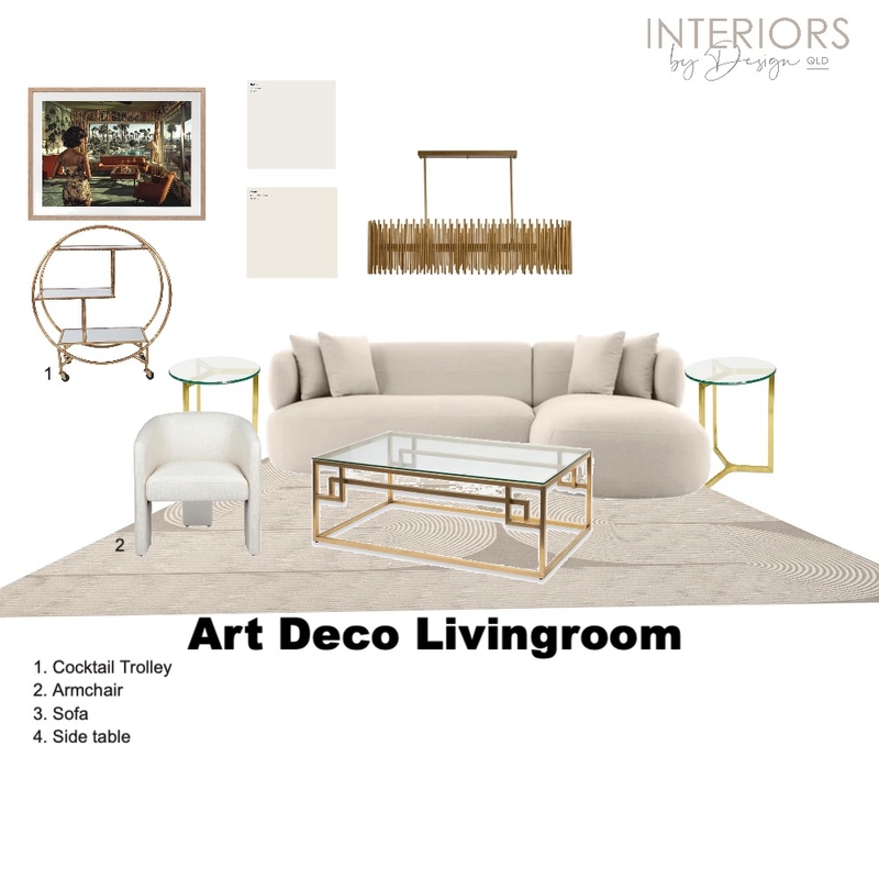 Art Deco Livingroom Mood Board by Deborah Atkins on Style Sourcebook