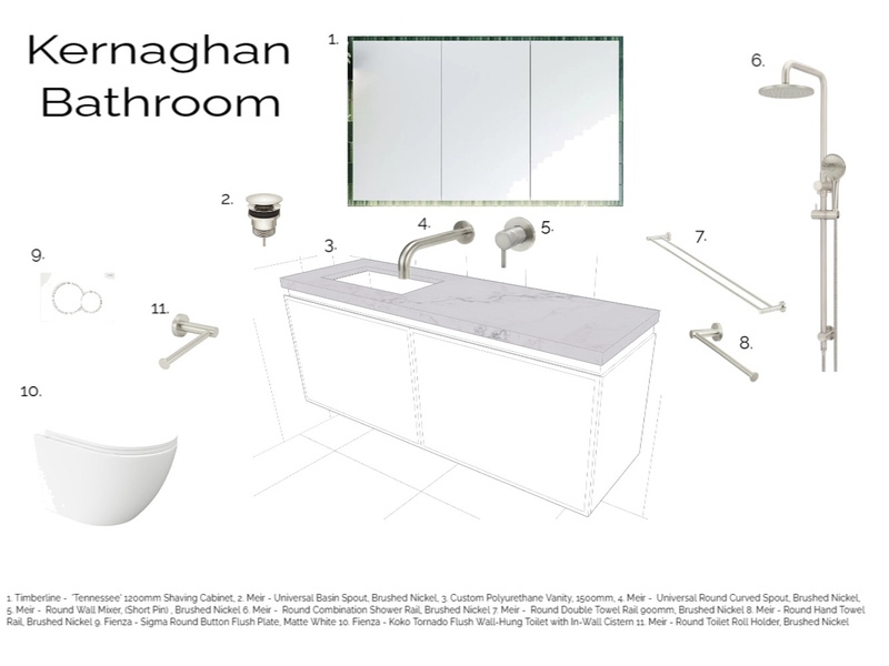 KERNAGHAN BATHROOM Mood Board by Michelle HE on Style Sourcebook