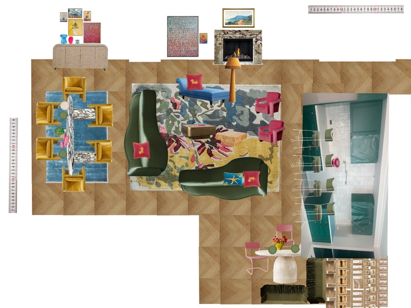 Great Room Space Planning Scale Mood Board by dl2407 on Style Sourcebook