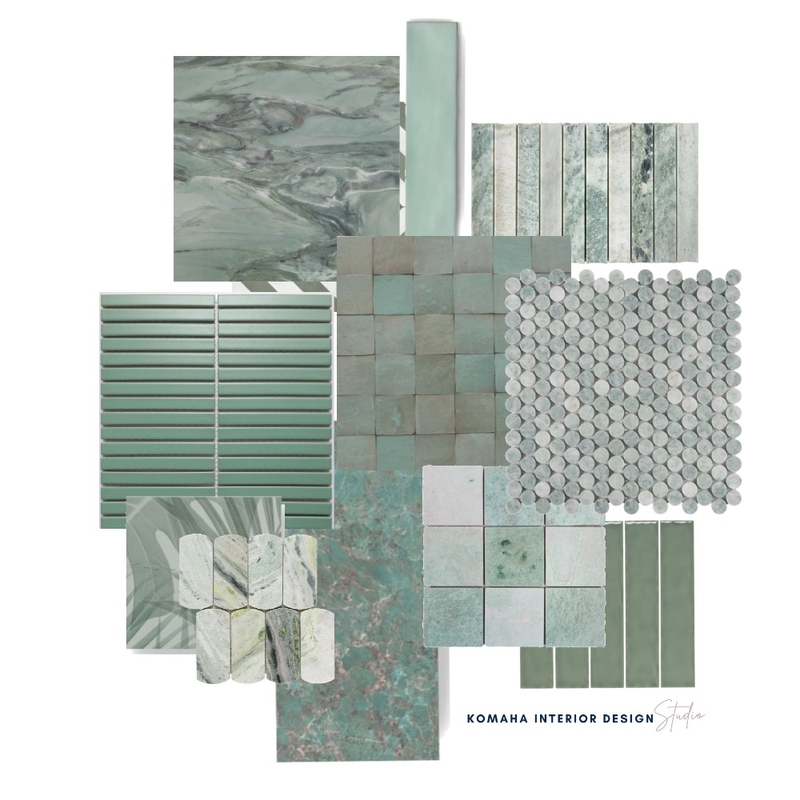 Tiles - Project - Colour Drench Green Mood Board by Komaha Interior Design on Style Sourcebook