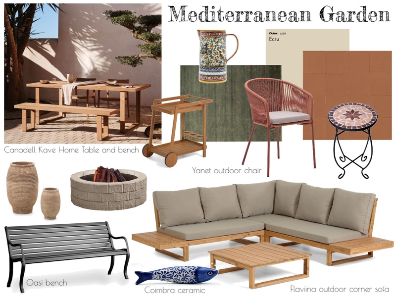 Mediterranean Garden Mood Board by Alessia Malara on Style Sourcebook