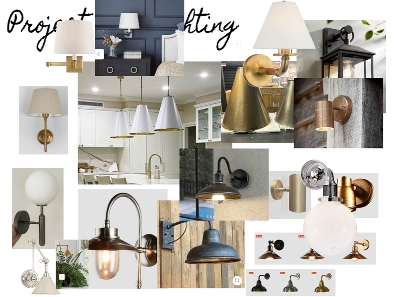 Project 941 -  Lighting Ideas Mood Board by jominnaclancy@gmail.com on Style Sourcebook