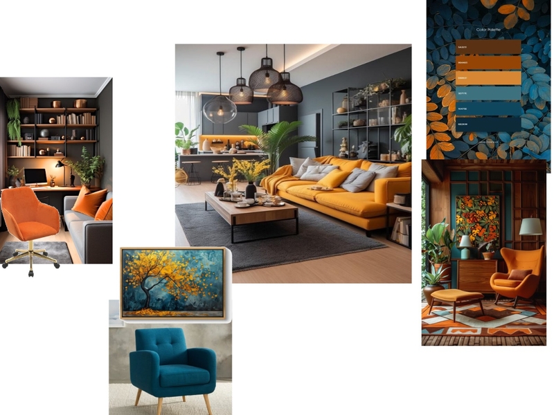 οικία ζευγαριού που ο ένας  δουλεύει στο σπίτι Mood Board by maria_jord on Style Sourcebook