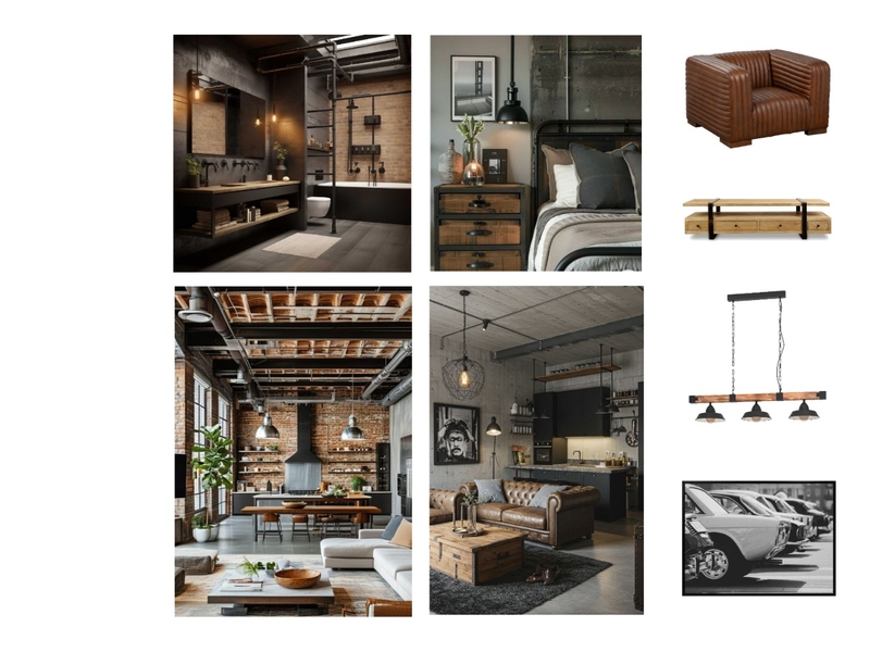 Industrial design-style mood board Mood Board by AugustoR on Style Sourcebook