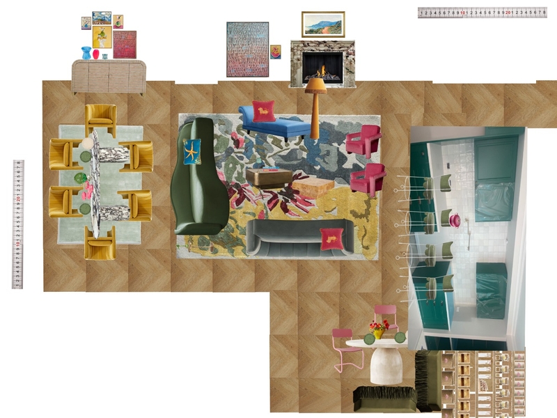 Great Room Space Planning Scale Mood Board by dl2407 on Style Sourcebook