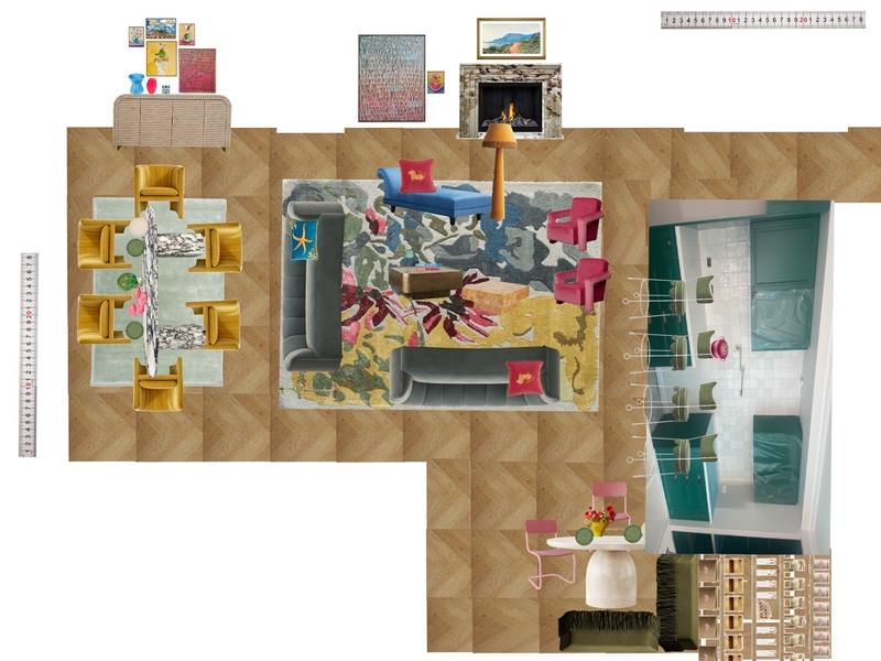 Great Room Space Planning Scale Mood Board by dl2407 on Style Sourcebook