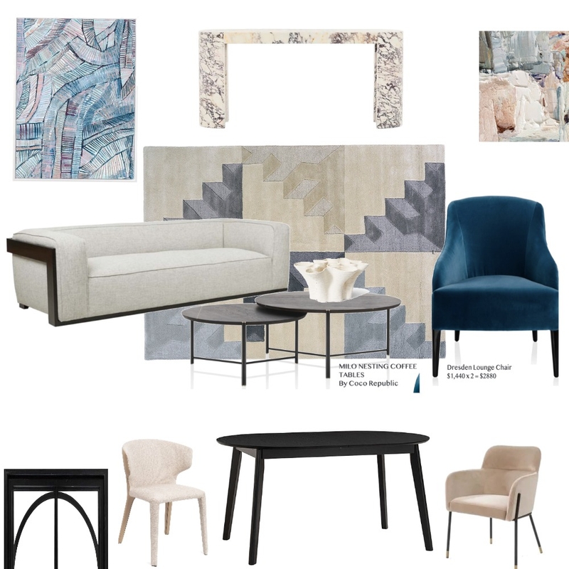 Hang out Space Mood Board by WabiSabi Co. on Style Sourcebook