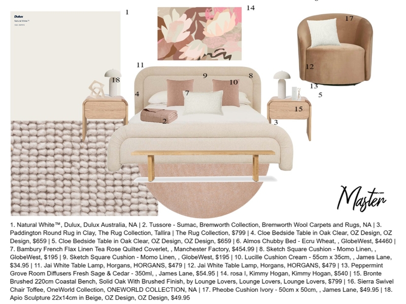 Master room Mood Board by tiagiardina on Style Sourcebook