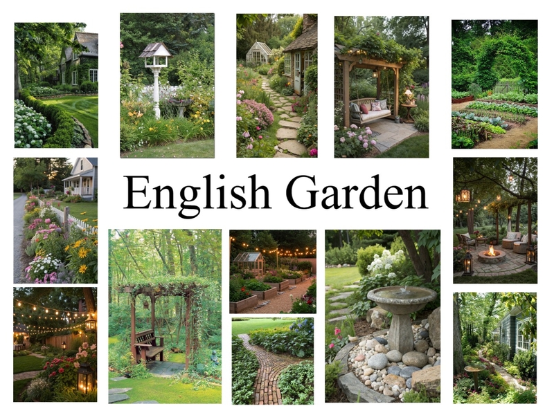 English Garden Mood Board by LEAHRT on Style Sourcebook
