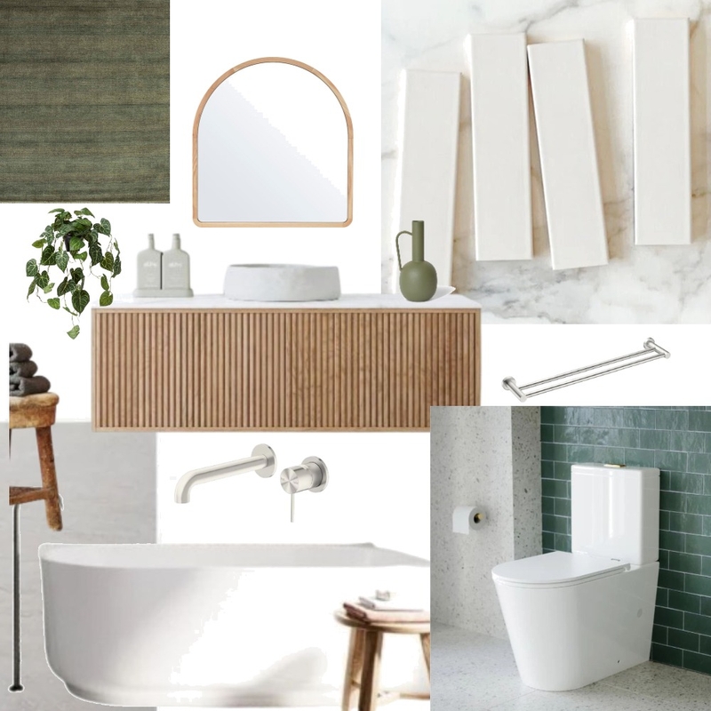Cam & Jules Family Bathroom Reveal Mood Board by The Blue Space Designer on Style Sourcebook