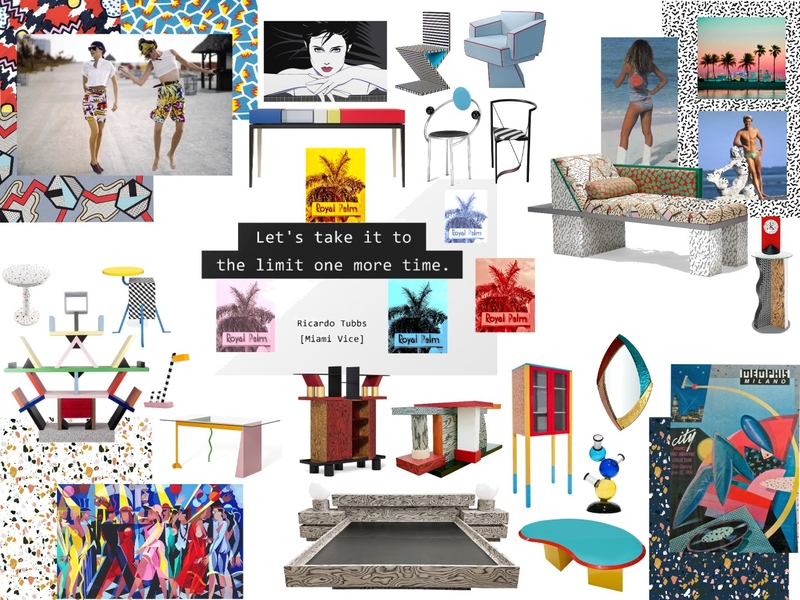 Memphis in Miami (circa 83) Mood Board by allisongolden on Style Sourcebook