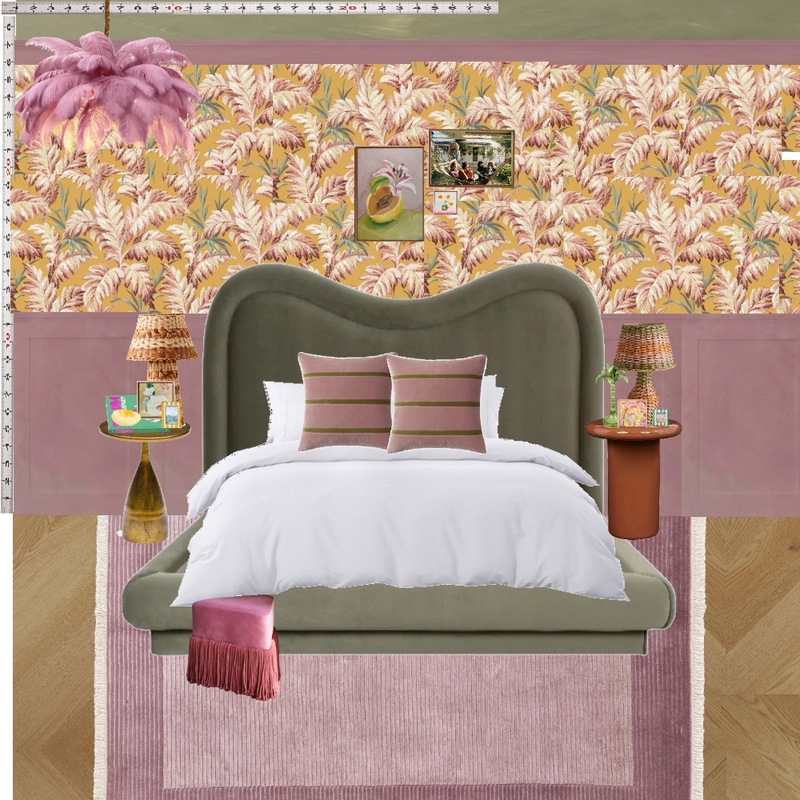 Old Hollywood Bedroom Wall Mood Board by dl2407 on Style Sourcebook