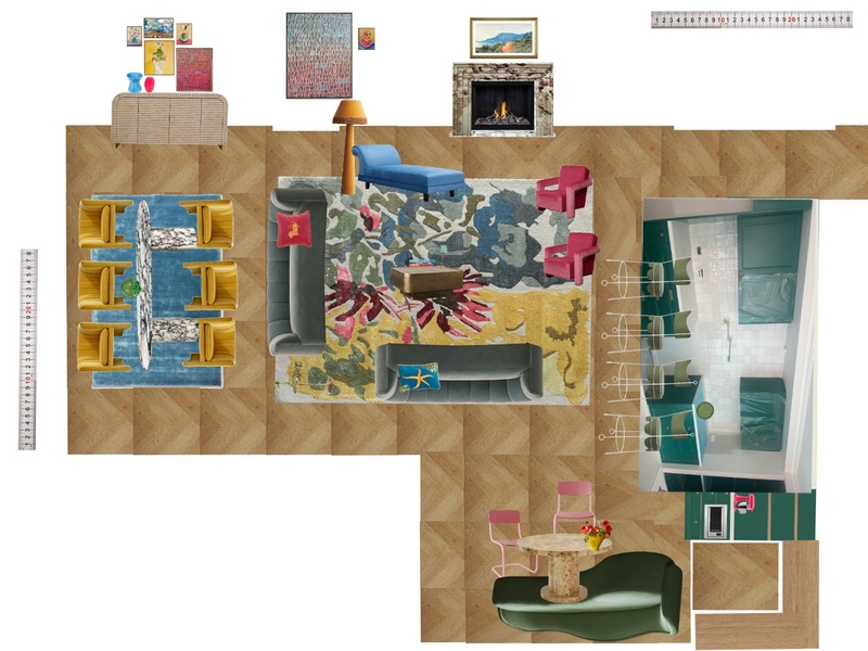 Great Room Space Planning Scale Mood Board by dl2407 on Style Sourcebook