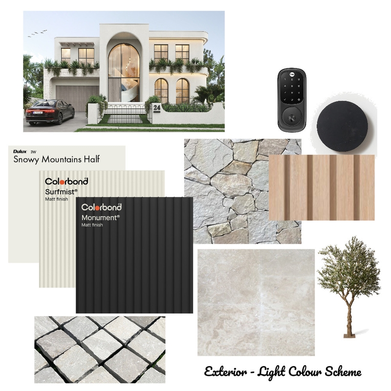 Snowy Mountains Half Exterior - Light Mood Board by Sheilzy on Style Sourcebook