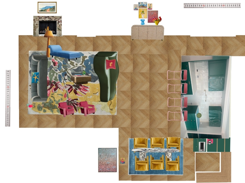 Great Room Space Planning Scale Mood Board by dl2407 on Style Sourcebook