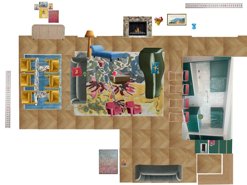 Great Room Space Planning Scale Mood Board by dl2407 on Style Sourcebook