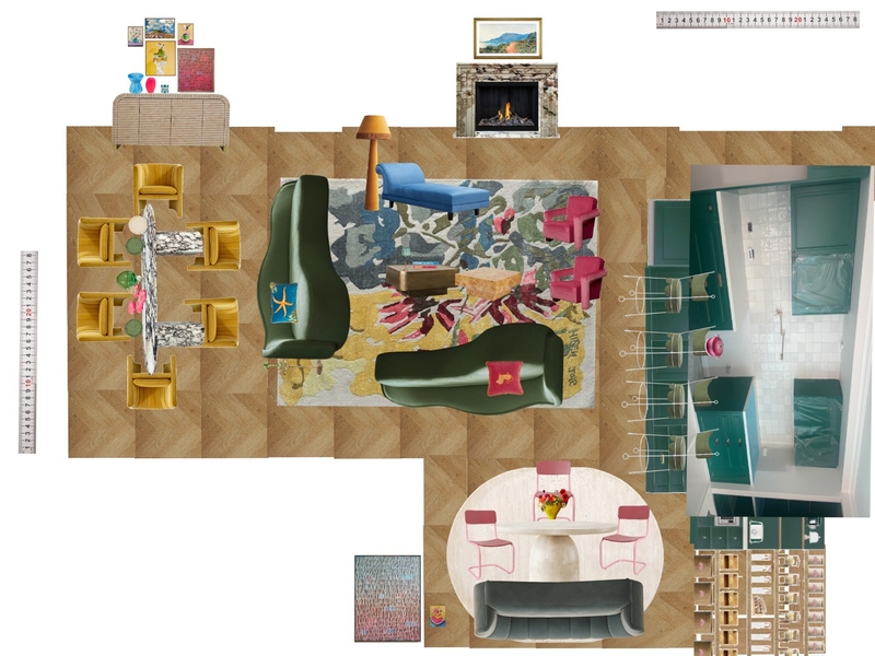 Great Room Space Planning Scale Mood Board by dl2407 on Style Sourcebook