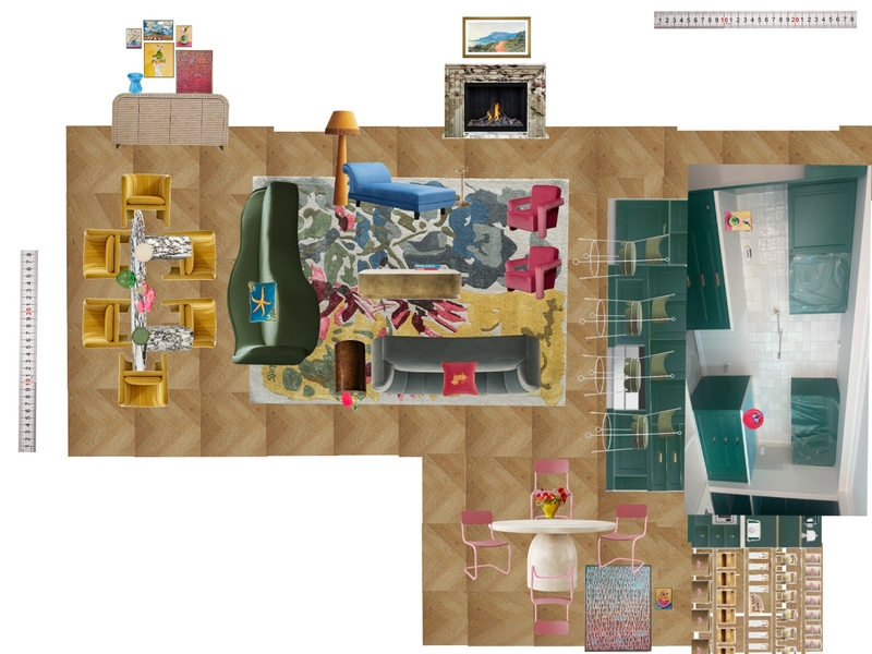 Great Room Space Planning Scale Mood Board by dl2407 on Style Sourcebook