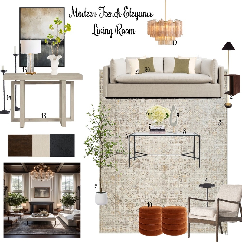 Modern French Mood Board by smoeen on Style Sourcebook