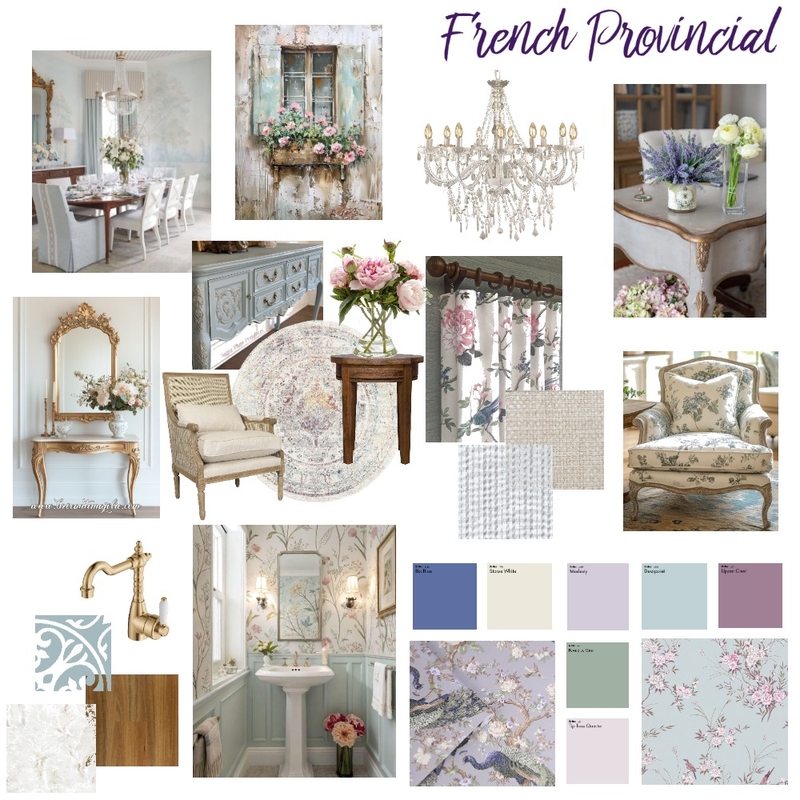 French Provincial Design Style (assign. 3) Mood Board by calhounwhitney182 on Style Sourcebook