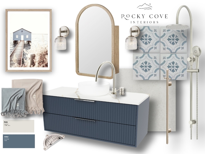 Coastal Hamptons Bathroom Mood Board by Rocky Cove Interiors on Style Sourcebook