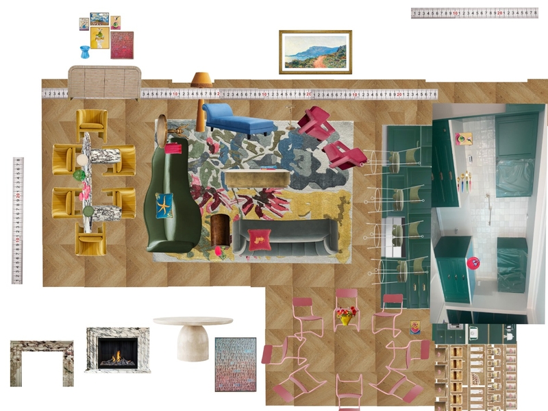 Great Room Space Planning Scale Mood Board by dl2407 on Style Sourcebook