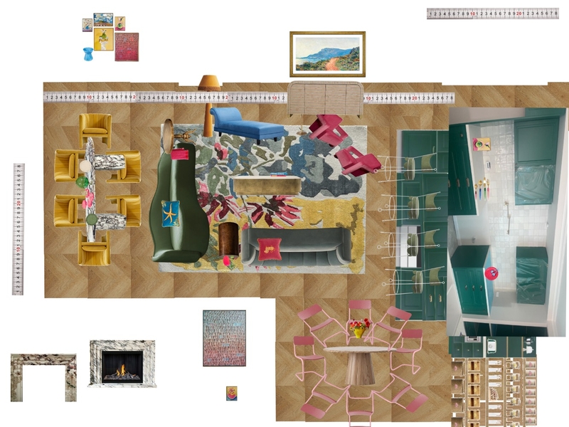Great Room Space Planning Scale Mood Board by dl2407 on Style Sourcebook