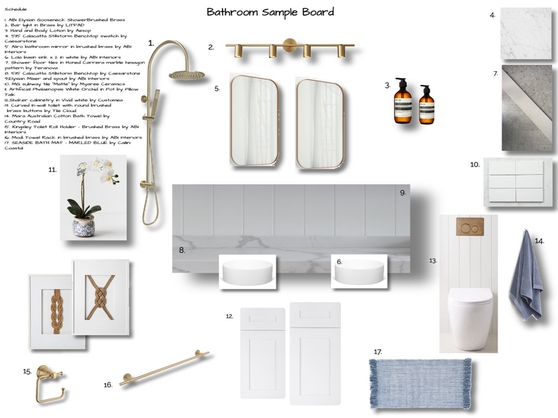 Bathroom Sample Board Mood Board by Hayley Parker on Style Sourcebook