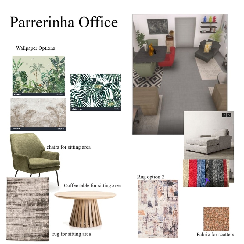 parrerinha Office Mood Board by DECOR wALLPAPERS AND INTERIORS on Style Sourcebook
