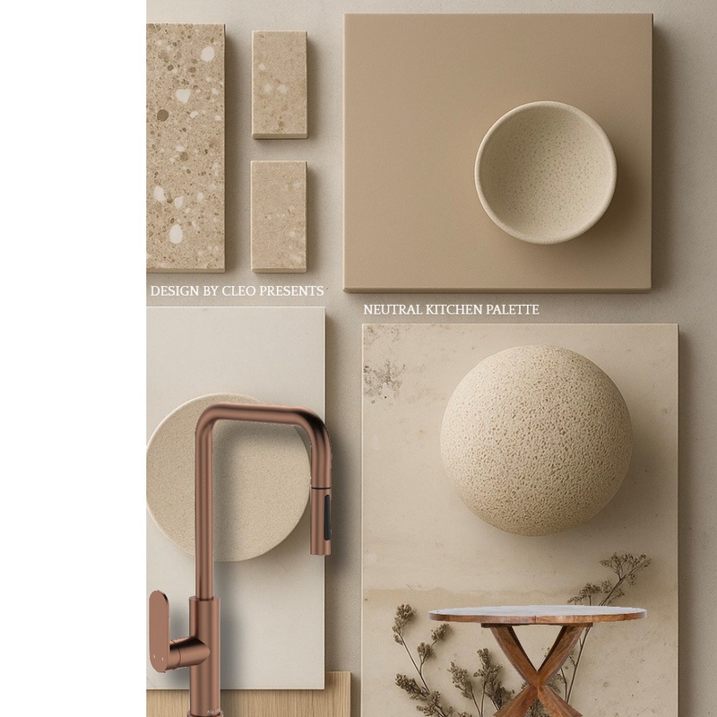neutral Kitchen Palette Mood Board by Design By Cleo Interiors on Style Sourcebook