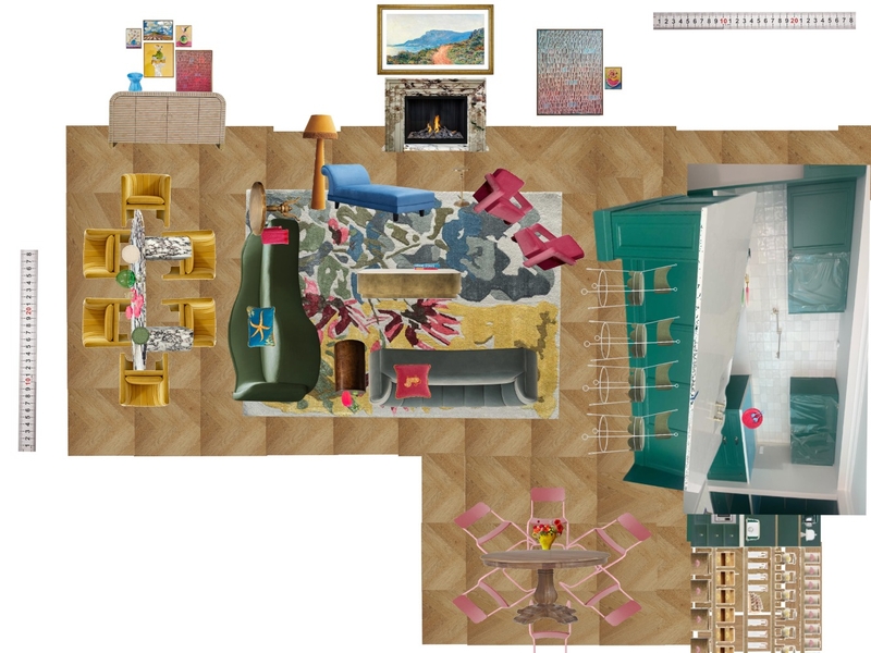 Great Room Space Planning Scale Mood Board by dl2407 on Style Sourcebook