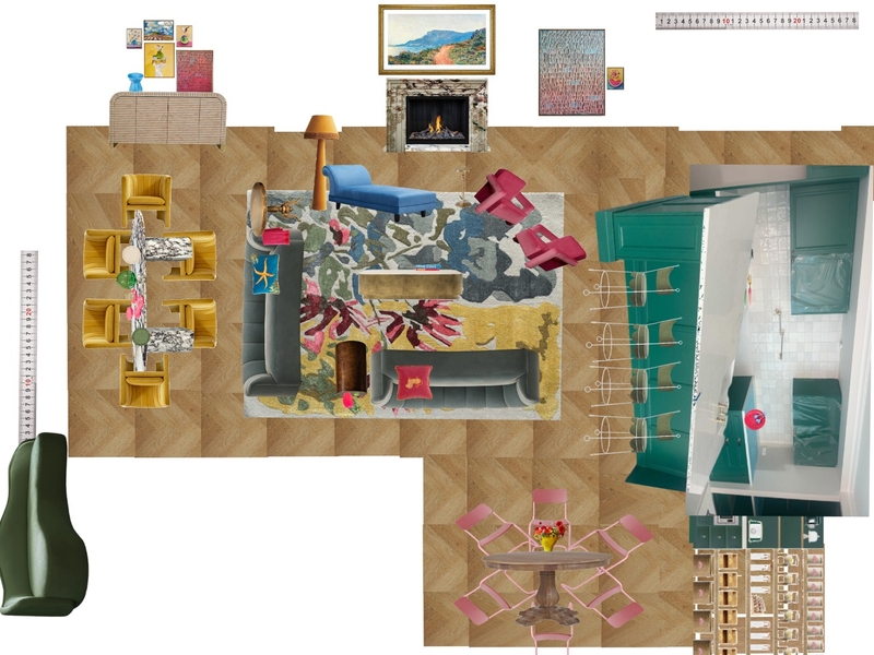 Great Room Space Planning Scale Mood Board by dl2407 on Style Sourcebook