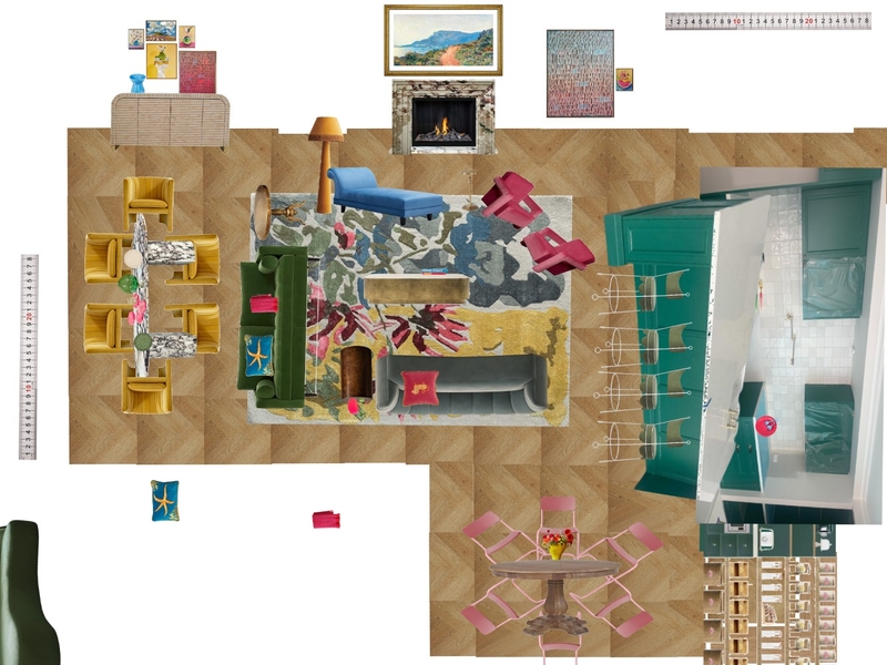 Great Room Space Planning Scale Mood Board by dl2407 on Style Sourcebook
