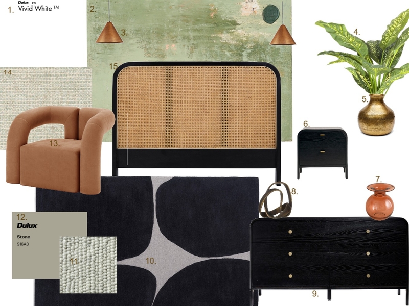 Module 11 - Bedroom Mood Board by laradehaan on Style Sourcebook