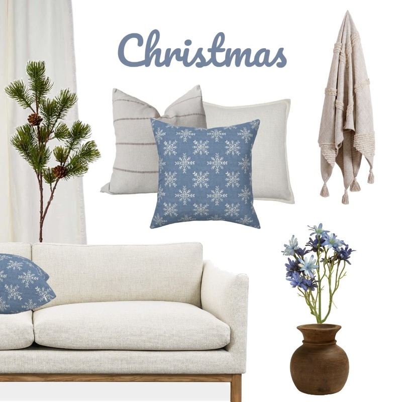 blue snowflake christmas Mood Board by Anja Steiner on Style Sourcebook