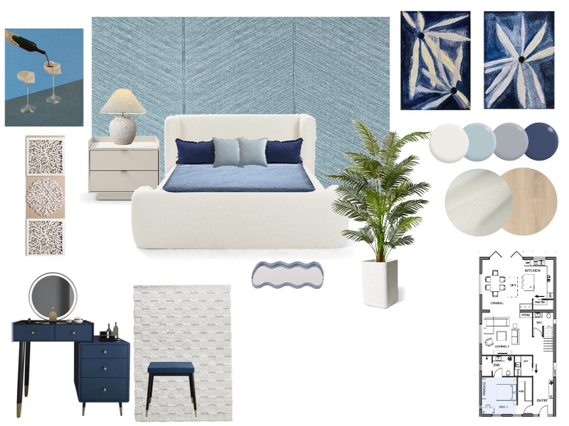 Bedroom Sample Board Mood Board by Riya G on Style Sourcebook