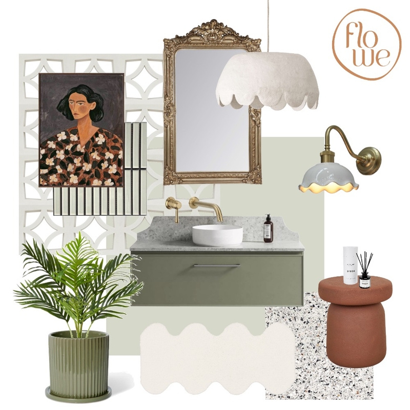 Plumbline Vanity Competition Mood Board by Flowe Interiors on Style Sourcebook