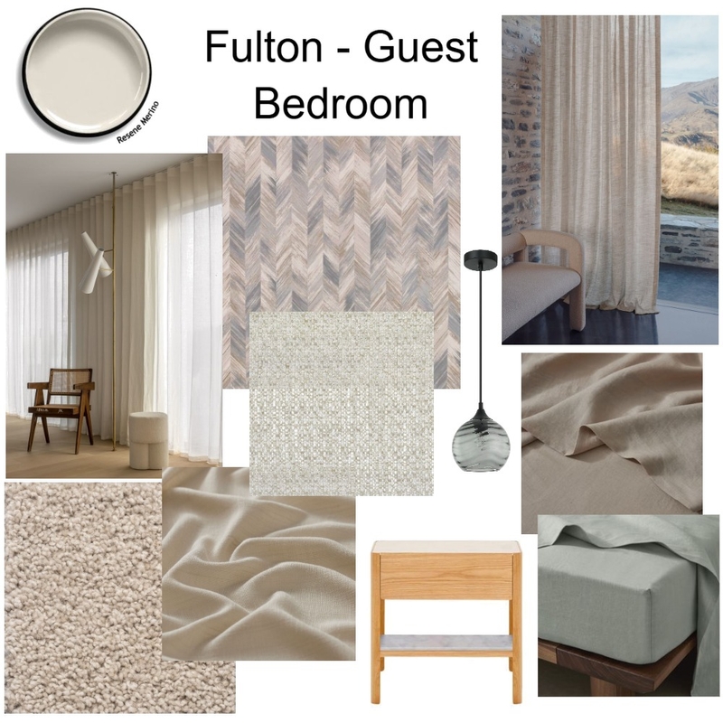 Fulton Apartment - Guest Bedroom Mood Board by JJID Interiors on Style Sourcebook