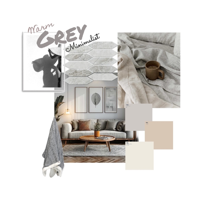 Warm Grey Minimalist Mood Board by theresa_maris on Style Sourcebook